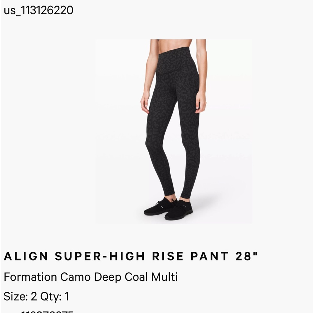 Lululemon Align super high rise 28 in